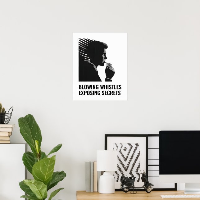 Poster dénonciateur (Bureau à domicile)