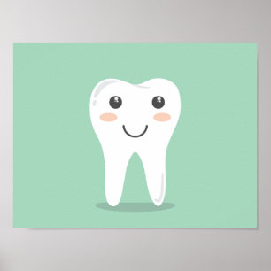 Poster Dental Hygiene- happy tooth