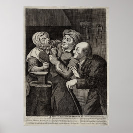 Poster Dentiste antiquité du tiroir à dents du pays