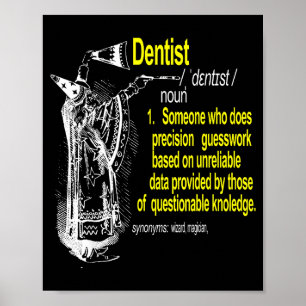 Poster Dentiste définition assistant dentaire dentaire