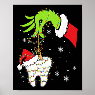 Poster Dentiste dentaire dents instantanées Noël Xmas L