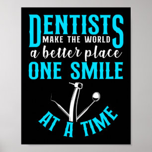 Poster Dentiste Dentiste Dentiste Rendre Le Monde Meilleu