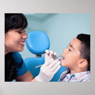 POSTER DENTISTE, MÉDECIN ET RELATION DE PATIENCE