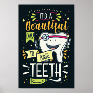 Poster Dentistes et Dental Hygienist Day pour sauver les 