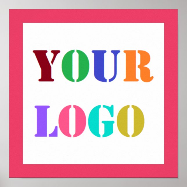 Poster d'entreprise du logo personnalisé - Choisis (Devant)