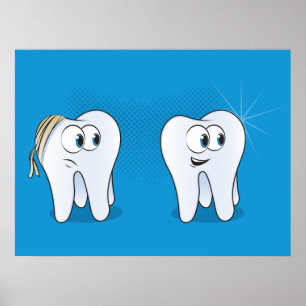 Poster Dents Heureuses Et Tristes