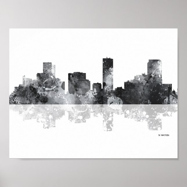 POSTER DENVER, COLORADO SKYLINE (Devant)