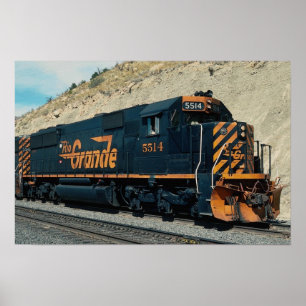 Poster Denver et Rio Grande occidentaux, EMD SD-50