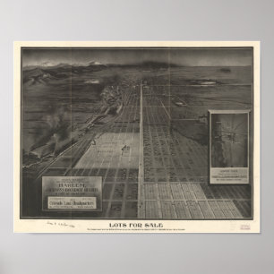 Poster Denver le Colorado "sorts à vendre la carte