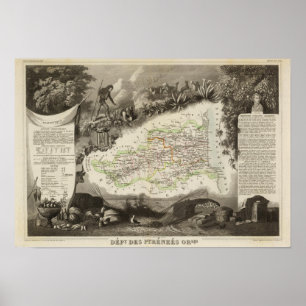 Poster Département de Pyrénées Orles