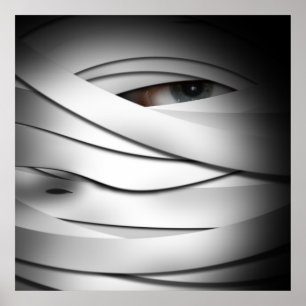 Poster Déplaisante effrayante une teinte Halloween maman