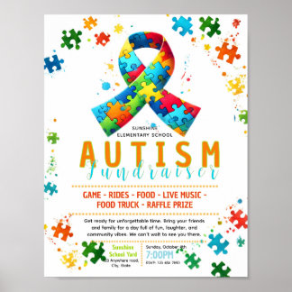 Poster Dépliant modifiable sur l'autisme