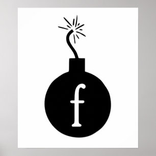 Poster Déposez la bombe F