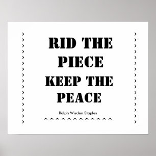 Poster Déposez les armes à morceau