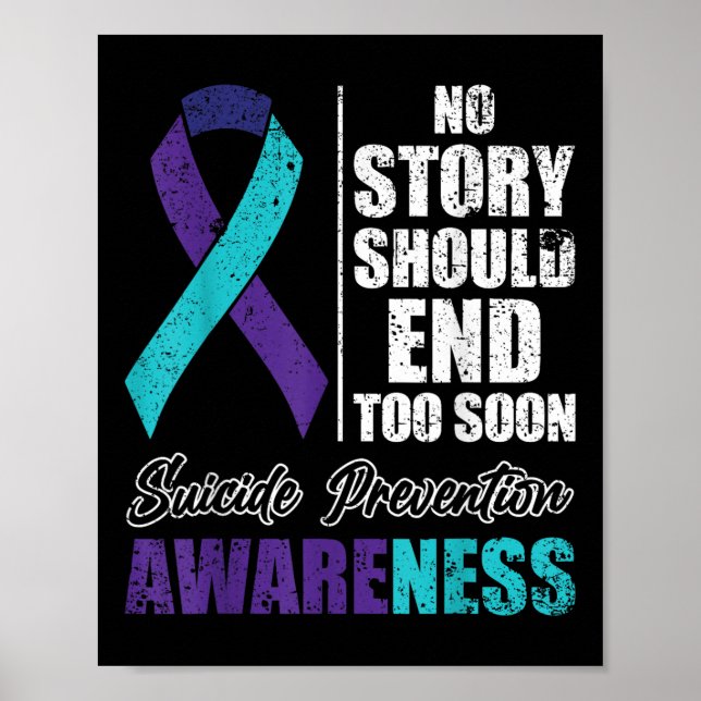 Poster Dépression suicidaire Aucune histoire ne devrait m (Devant)