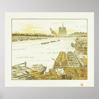 Poster Depuis le Pont d'Austerlitz