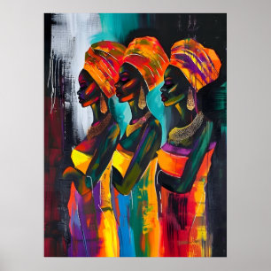 Poster der Afrikanerin