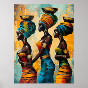 Poster der Afrikanerin