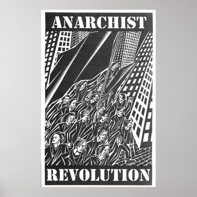 Poster der anarchistischen Revolution (Vorne)