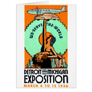 Poster der Detroit + Michigan Expo 1936