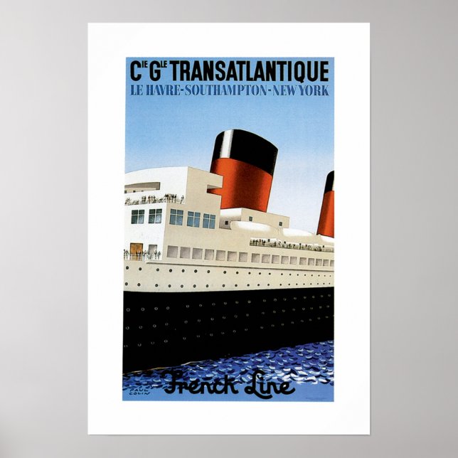 Poster der französischen Linie Midships (Vorne)