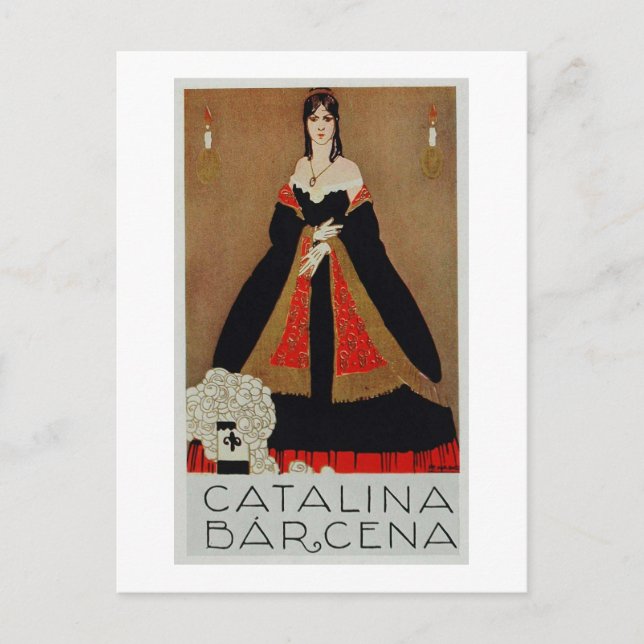 Poster der französischen Oper Postkarte (Vorderseite)