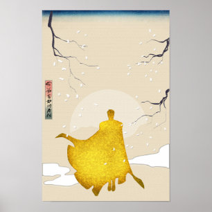 Poster der japanischen Heldenkunst