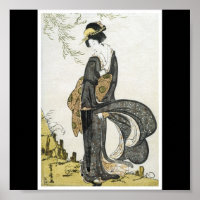 Poster der japanischen Malerei c. 1805