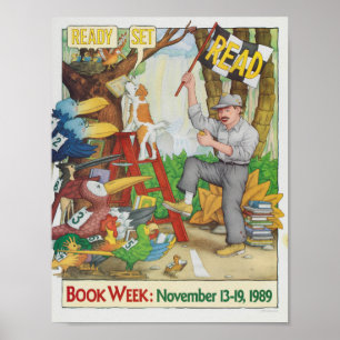 Poster der Kinderbuchwoche 1989