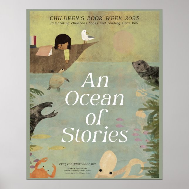 Poster der Kinderbuchwoche 2025 (Vorne)