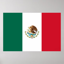 Poster der mexikanischen Nationalflagge (Mexiko)