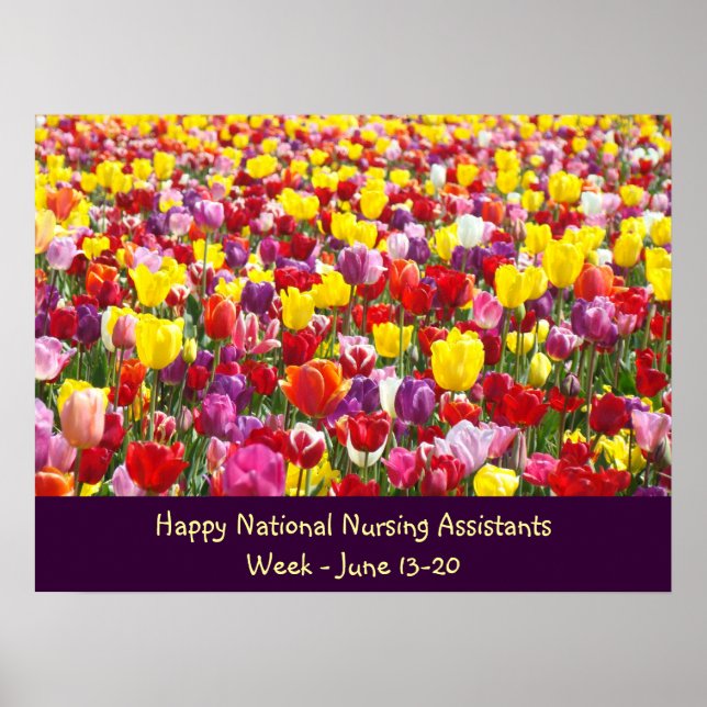 Poster der National Nursing Assistants Week Danke (Vorne)
