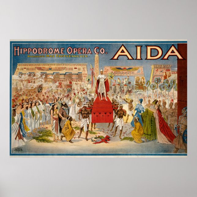 Poster der Oper (1908) (Vorne)