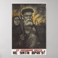 Poster der sowjetischen Propaganda