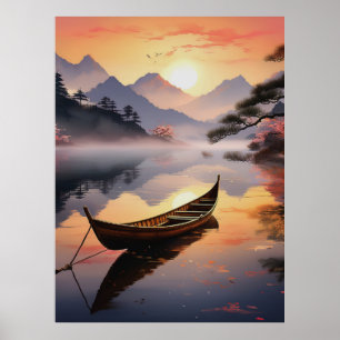 Poster dérive de l'aube crimson