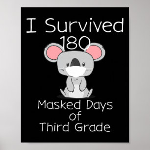 Poster Dernier Jour De L'École 180 Jours Masqués De Trois