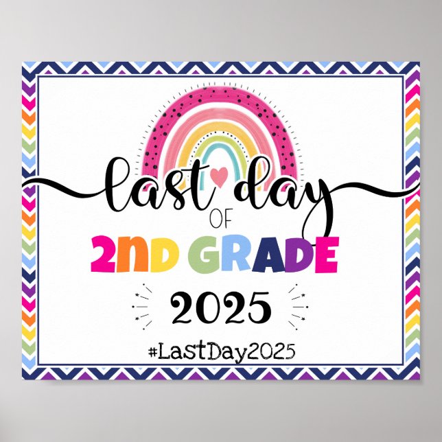 Poster dernière journée de 2e année de panneau d'accessoi (Devant)