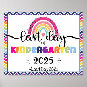 Poster dernière journée de jardin d'enfants