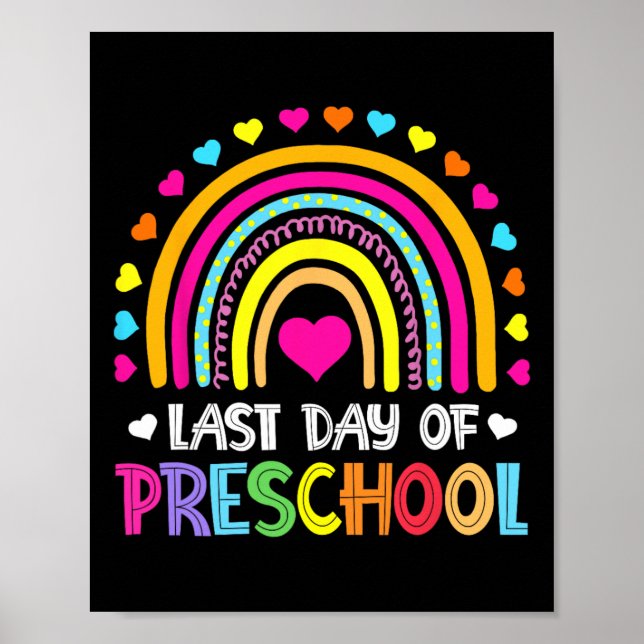 Poster Dernière Journée De L'École Préscolaire Rainbow Gr (Devant)