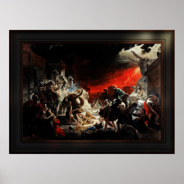 Poster Dernière journée de Pompéi par Karl Bryullov Art c (Devant)