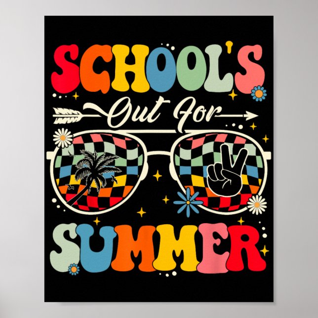 Poster Dernière journée d'école dehors pour les garçons d (Devant)