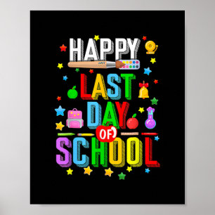 Poster Dernière Journée D'École Pour Enfants Garçons Fill