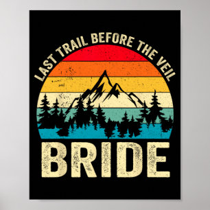 Poster Dernière randonnée avant la mariée voilée rétro Ba