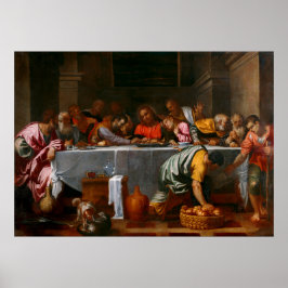 Poster Dernière soupe - Agostino Carracci - c1595