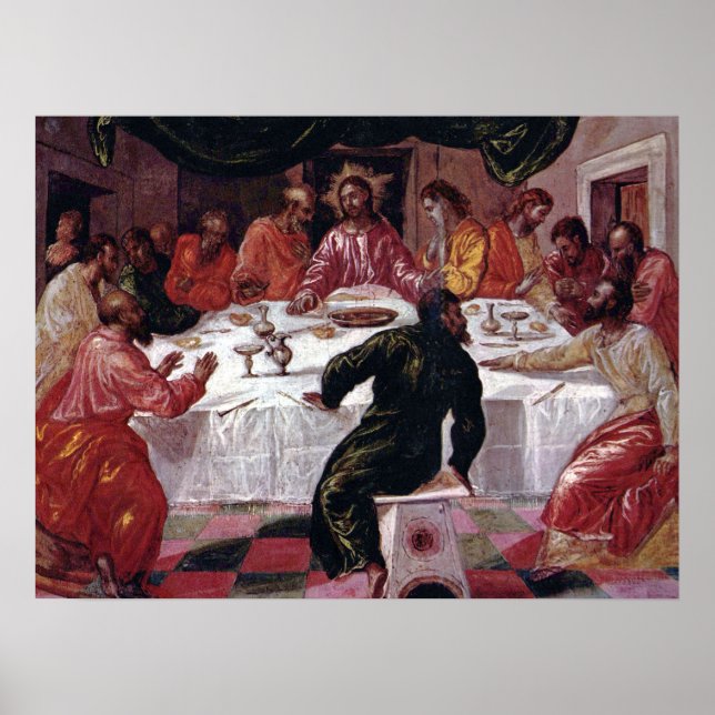 Poster Dernière soupe - El Greco - c1595 (Devant)
