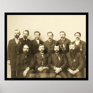 Poster Derniers grands maîtres Dakota IOOF SD 1890