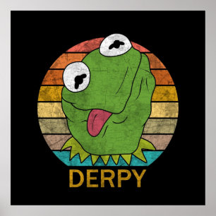 Poster Derpy Kermit La Grenouille