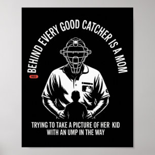 Poster Derrière chaque bon receveur se cache une maman qu