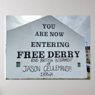 Poster Derry/Londonderry Irlande du Nord Europe
