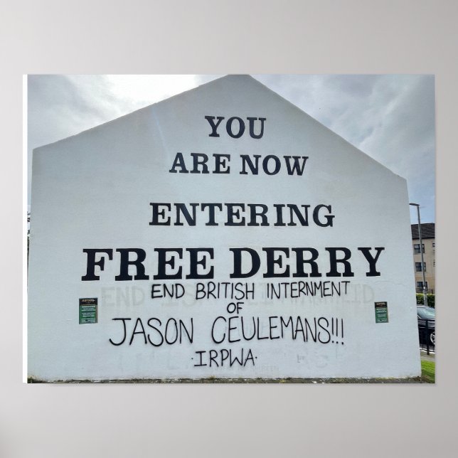 Poster Derry/Londonderry Irlande du Nord Europe (Devant)
